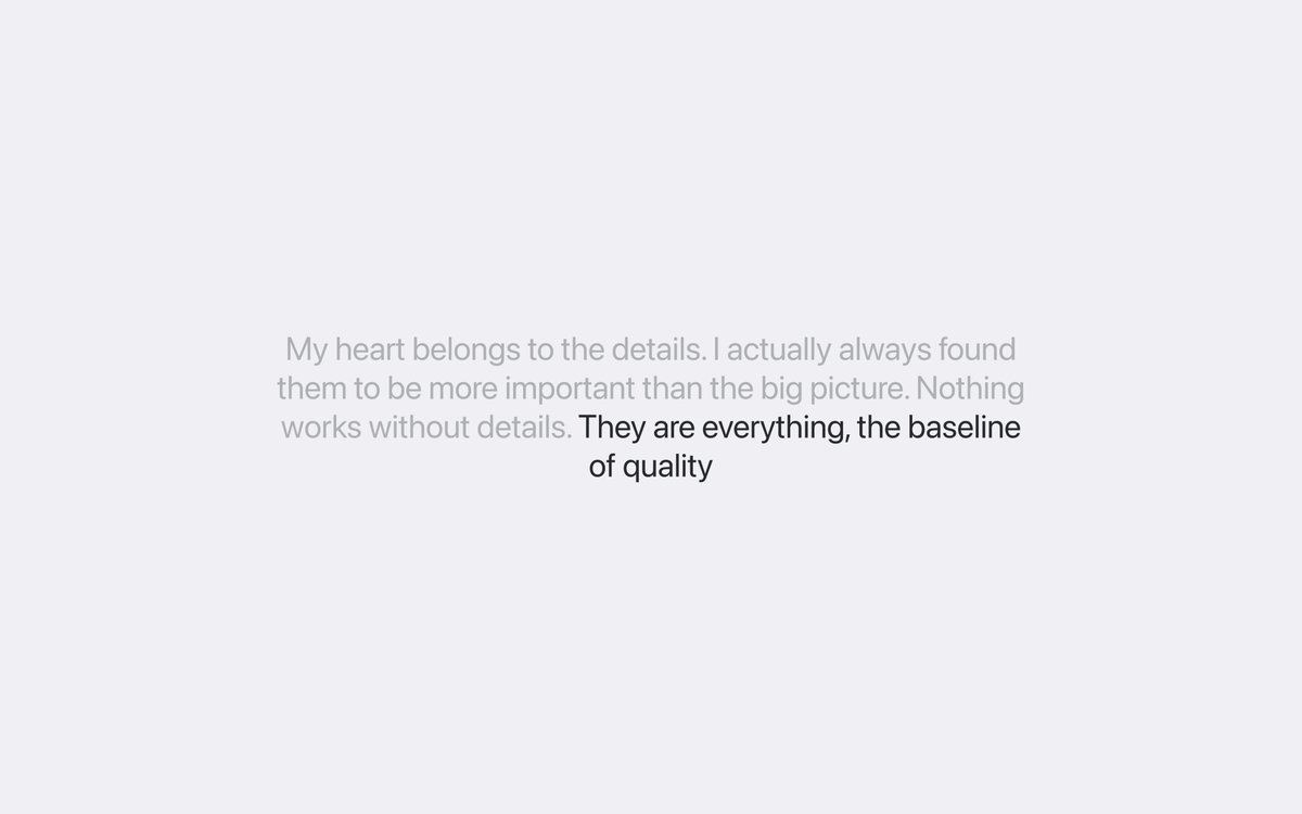 "My heart belongs to the details. I actually always found them to be more important than the big picture. Nothing works without details. They are everything, the baseline of quality.my philosophy for  @tryamie. thank you dieter rams. for everything.
