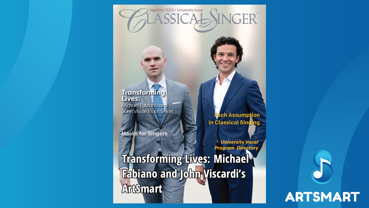 #ArtSmartNews: ArtSmart co-founder's @MichaelFabiano & @johnviscardi are on the cover of the latest issue of @classicalsinger magazine, out today! Click the link below to read more⬇️
csmusic.net/content/articl…