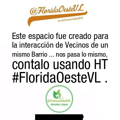 FloridaOesteVL's tweet photo. Este espacio fue creado para la interacción de Vecinos de un mismo Barrio ... nos pasa lo mismo, contalo usando HT #FloridaOesteVL . https://t.co/lLhzuL8tim