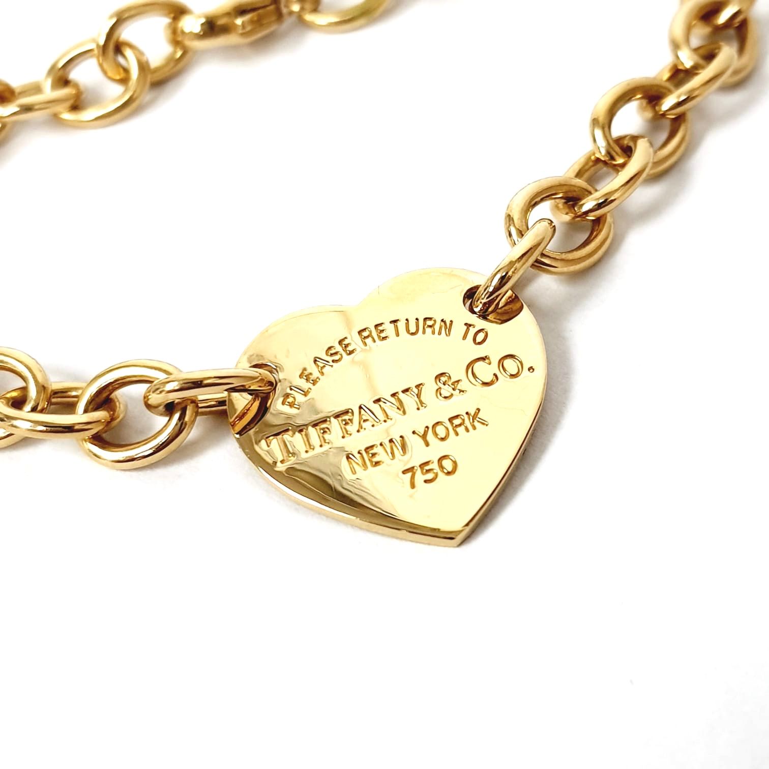 Albone Jewellers on X: Beautiful Tiffany Heart Tag Bracelet 18ct