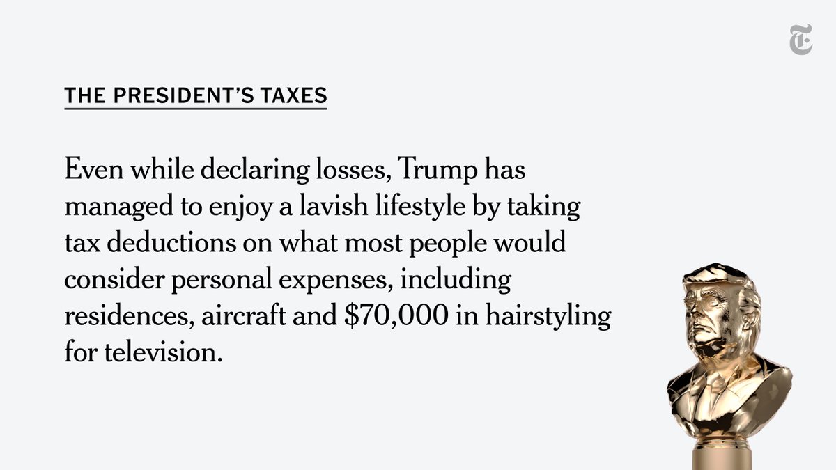 Trump classifies much of the spending on his personal lifestyle as the cost of business.  https://nyti.ms/36gD5KK 