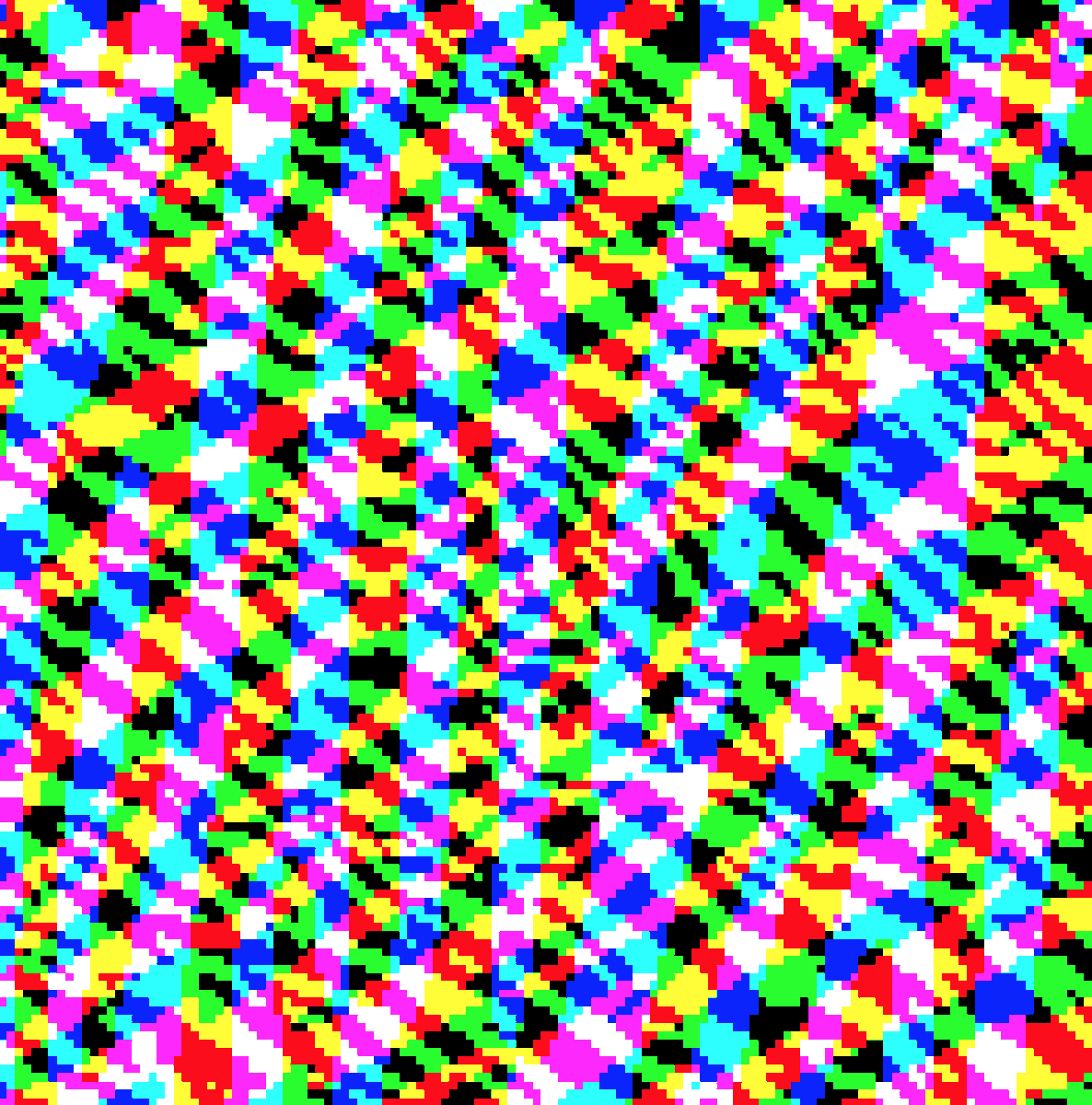 you can extract three swells and assign them to three color channels for a reconstruction in a single image. or you can extract 16 evenly spaced orientations and assign them to a hue rainbow, giving an orientation-colored image (don't know if there is a name for this..)