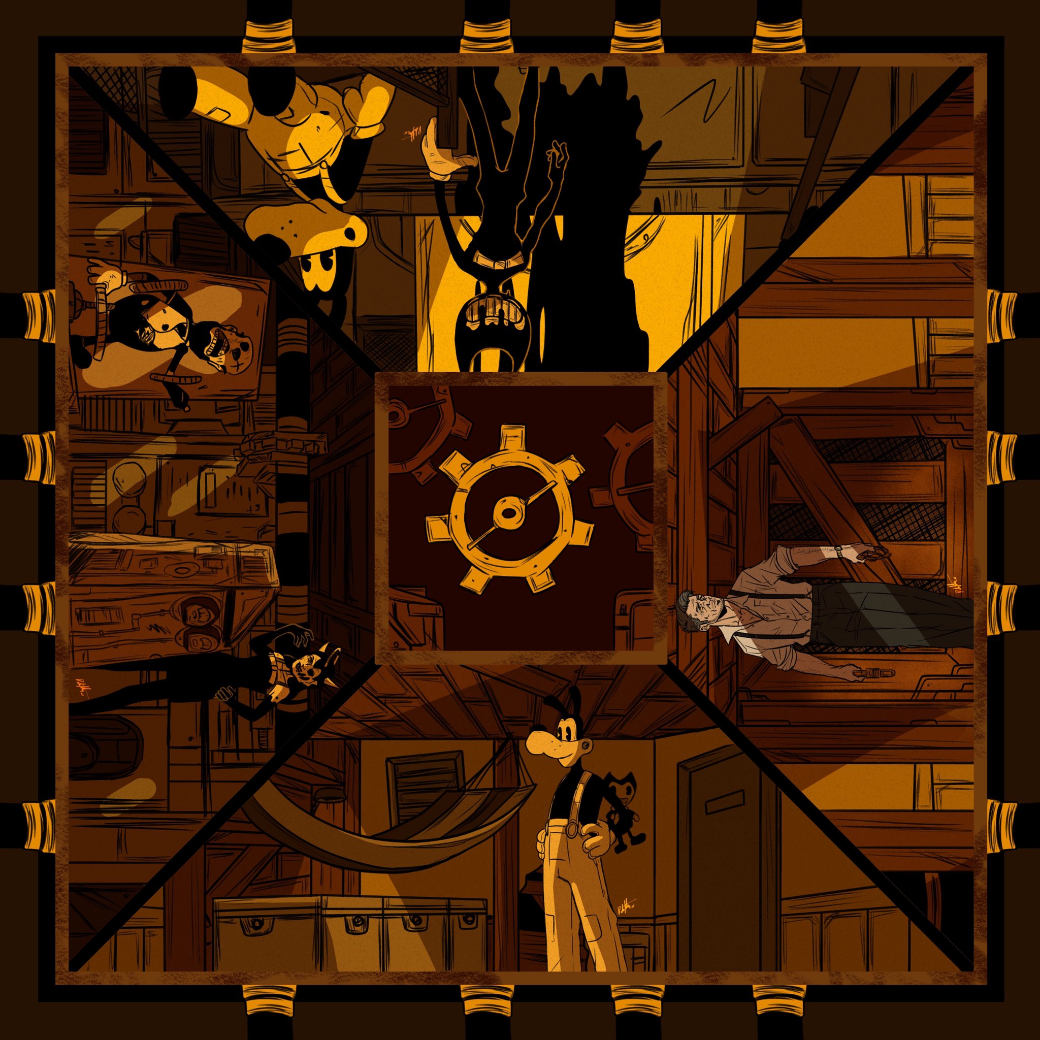 Bendy and the ink machine зверский бенди. Мини игры искать предметы. Dark deception 3 глава. Королевский квест: темная башня. Полную версию 3 главы.