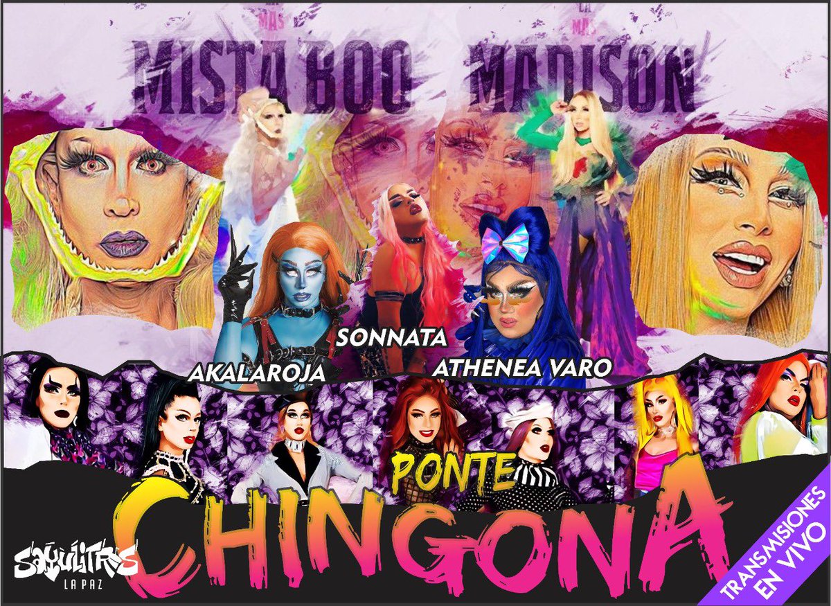 akalaroja's tweet photo. Sayulitros La Paz   #Trasmision en vivo &amp; Martes 29 septiembre 👩 @madisonbasrey1 👻 @mistaboo_ 🧝‍♀️ Sonatta Jair Gentle 🎤 la Voz de🎶🎼 #PonteChingona #lamasdraga3  

🔥@felixthehauscat 🔥 @akalaroja 🔥 https://t.co/2Eao8mSMKx