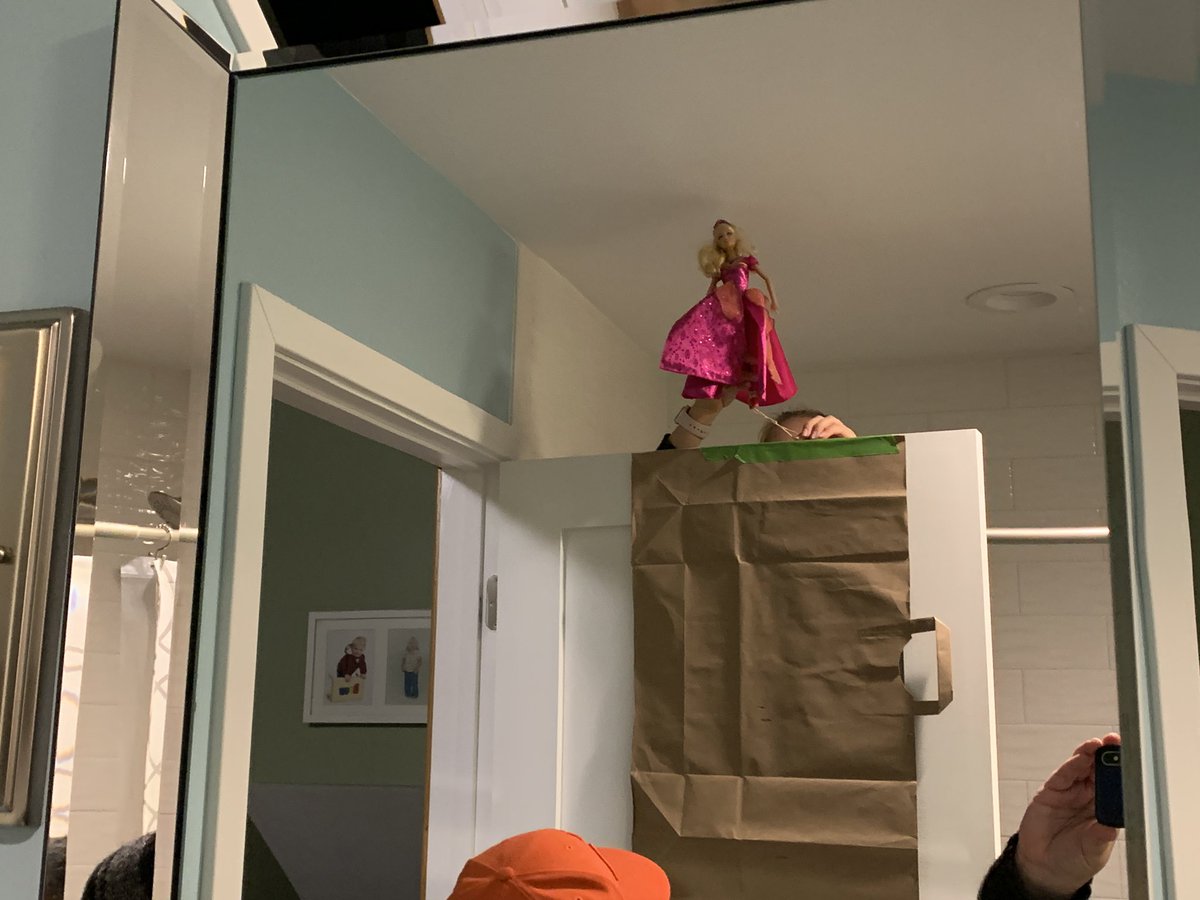 mhongsermeier's tweet image. Virtual AP Stats means my children get to take Barbie and friends bungee jumping in our bathroom #barbiebungee #iteachmath #statschat