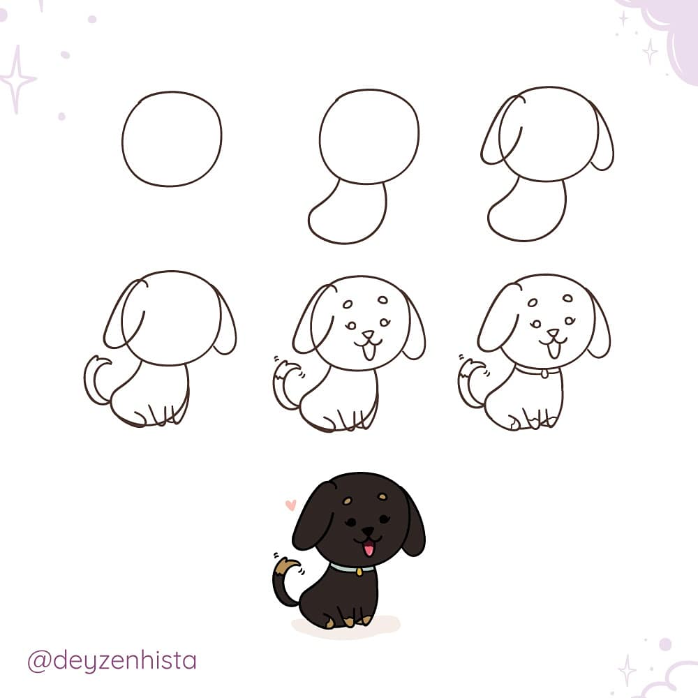 deyzenhista's tweet photo. Tutorial pra desenhar esse doguinho ✨ #Illustration #howtodraw #comodesenhar #tutorialdesenho #cachorro https://t.co/vsp6ujWsNX