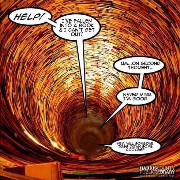 Mcelhaney_J's tweet image. What book could you fall into and be find with being stuck in???
#twitterbookclub #booklovers #bookhelp #cookies #booklovers #booktubeathon #bookstack #bookworm #peoplewhoread #bookobsessed #eatsleepread #fantasybooks #ficitonbooks #twitterbook #alwaysreading #readingisfun #book