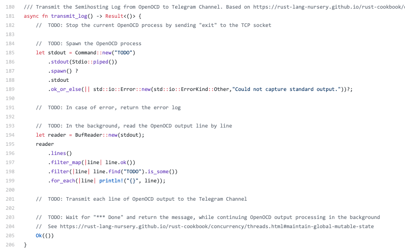 MisterTechBlog's tweet image. Extending Remote #PineTime in #RustLang... To dump the #OpenOCD Semihosting Debug Log to a #Telegram Channel

github.com/lupyuen/remote…