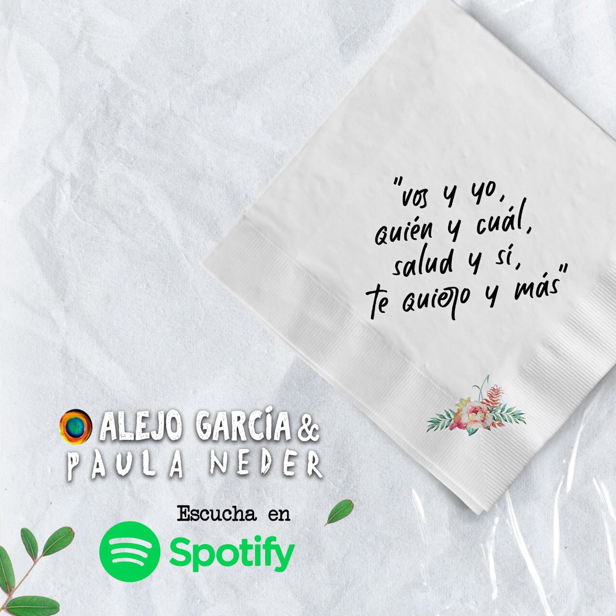alejocanciones's tweet photo. Tribus ya pueden escuchar, descargar y compartir #vosyyo en @SpotifyColombia el segundo lanzamiento de #LaBaladaDelRío, canción que canto junto a la cantautora argentina @PaulaNederOk @alejocanciones @lamusica_fm
#cancionesacusticas
#guitarrayvos
#cancionesdeamor https://t.co/jueVYbeqmt