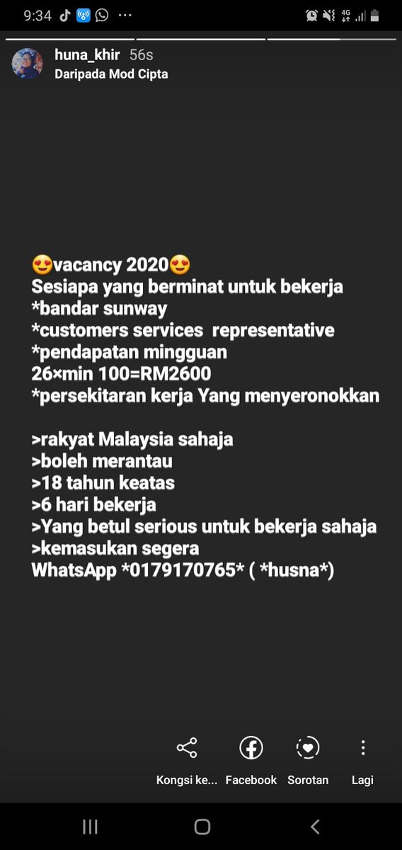 @haikerja @jawatan @Jawatan__Kosong @JawatanKosong_ @jawatannkosong @Jobkerjaya @kerjakosong2u @Peluangkerjaya @infokerjaya @KerjaKarya @kerjakerajaan @kerjakosong123 @JobVacanciesMY @kerjakosong90 @kerjakosongkl @kerjakosongla @KerjaKosongWoi @kerj @MauKerjaMY