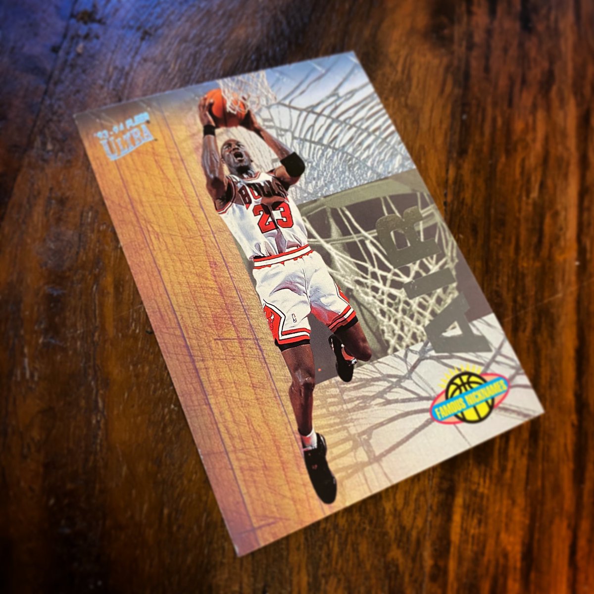 crushingcards's tweet photo. It's Monday... Perfect day for an MJ card. 
Who has the best nickname in the game? "Air?" "Magic?" "Dr. J?" "Iceman?" "Pistol Pete?" Who ya got? Comment below.

#cardcollecting #crushingcardboard #pokemoncards #basketballcards #jordan #michaeljordan #fleer #psa #beckett https://t.co/1AiLSvO3S6
