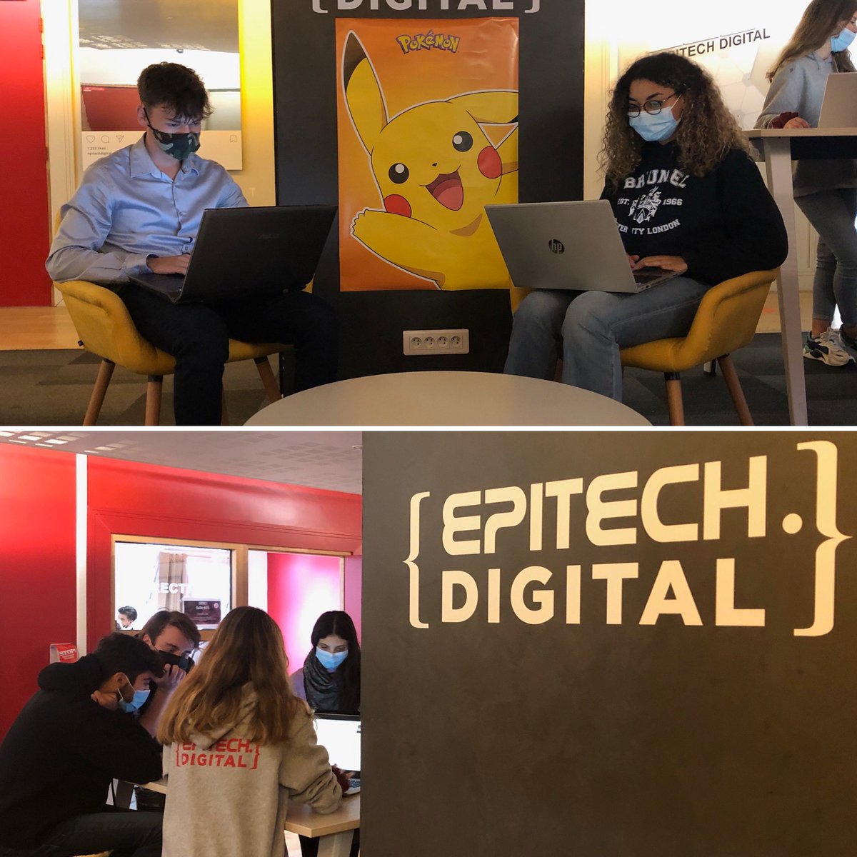 FABIENNEBIDAULT's tweet photo. Kick off de la piscine #Pokemon de nos pionniers du programme grande école Business &amp; Tech d’@EpitechDigital 
#NewTechnology #pool #KickOff2020 #promo2020 https://t.co/dmxc6nriYC