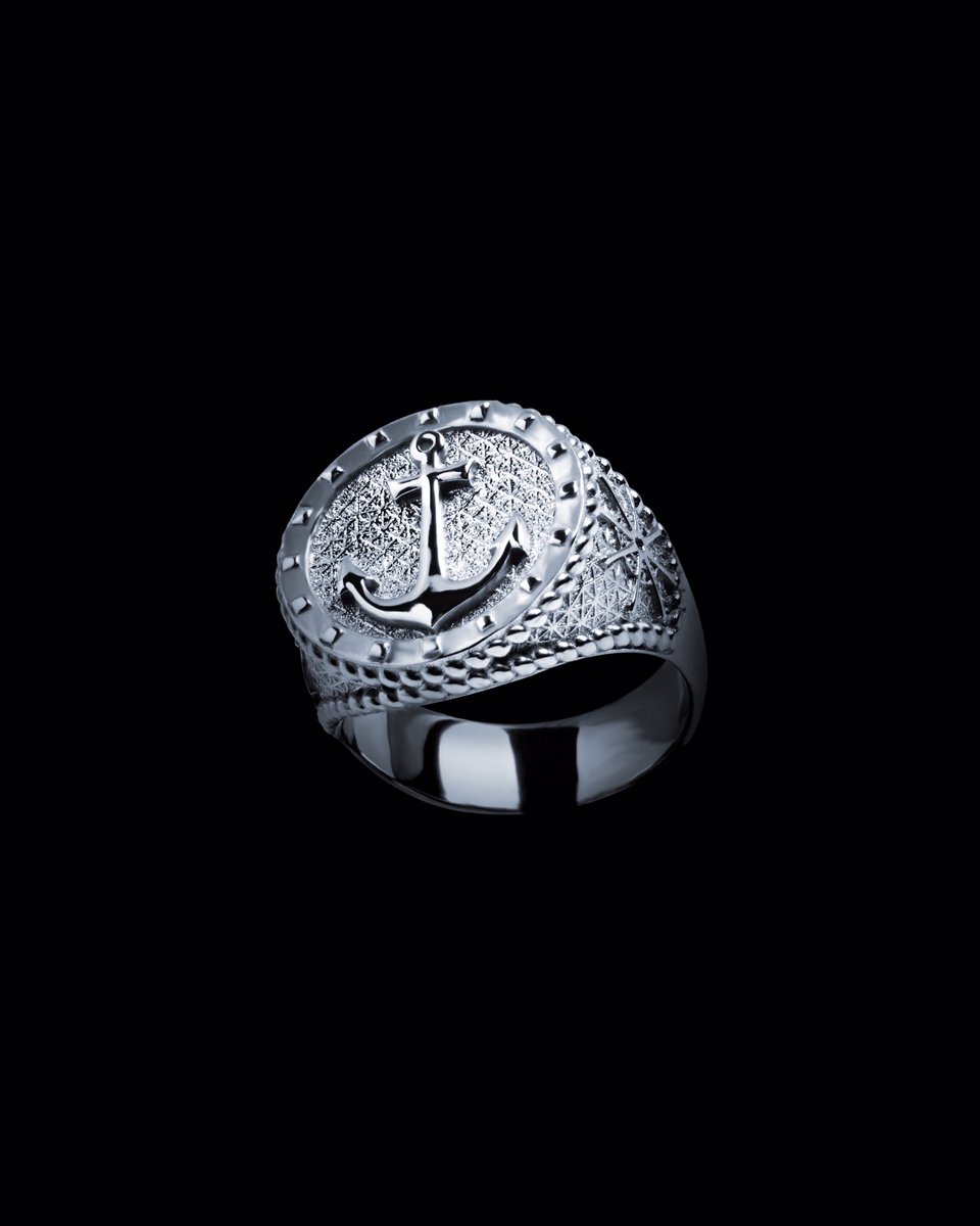 Atolyestone's tweet photo. Anchor Yourself to Style - Atolyestone Sailor’s Anchor Ring #atolyestone #designerring https://t.co/Z0uyGsrC3B
