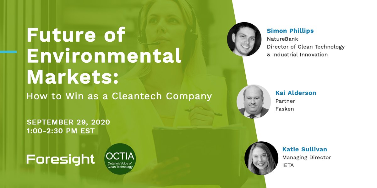 ONcleantech's tweet photo. Join @ONcleantech and @ForesightCAC for a webinar on the rapidly growing #carbonmarkets. Worth $215 Billion in 2019, where is it heading next? find out tomorrow. Register below:
https://t.co/QnxfsD5Jjx
#cleantech #carbonmarket #octia #carbon #ontcleantech https://t.co/3oh1gPcpJG
