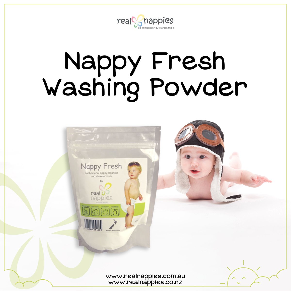 RealNappies's tweet photo. Looking for an environmentally responsible, biodegradable nappy sanitiser washing powder?  Check out our Nappy Fresh.

🍃  Hypoallergenic
🍃  Biodegradable
🍃  Antibacterial
🍃  Enzyme and Perfume Free
🐥 Not tested on animals

Check it out here: https://t.co/mqZGKhkIrS https://t.co/UKrarPYRxV