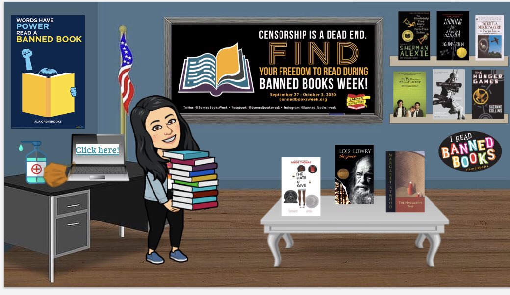 PHS_Library_'s tweet image. Hey guys, it’s #BannedBooksWeek We can’t get to our books right now, but we still have ebooks. Exercise your right to read and fight censorship! You can find ebooks through our library website on Student Spot.