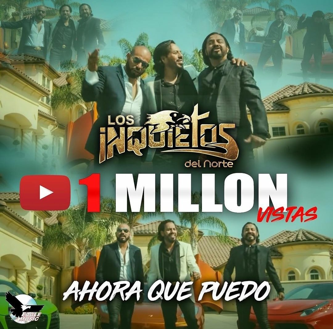 primoinquieto's tweet photo. 1 Millon De Vistas Ya,El Video Ahora Que Puedo @inquietosapp https://t.co/HTGNNl5RaL