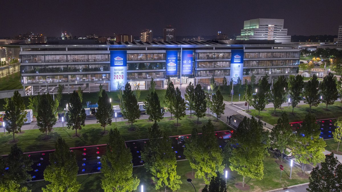 ClevelandClinicNews (@cleclinicnews) on Twitter photo We’re honored to host the first presidential debate with <a href="/cwru/">Case Western Reserve</a> and to shine a light on our beautiful city. #2020DebateCLE We’re honored to host the first presidential debate with <a href="/cwru/">Case Western Reserve</a> and to shine a light on our beautiful city. #2020DebateCLE