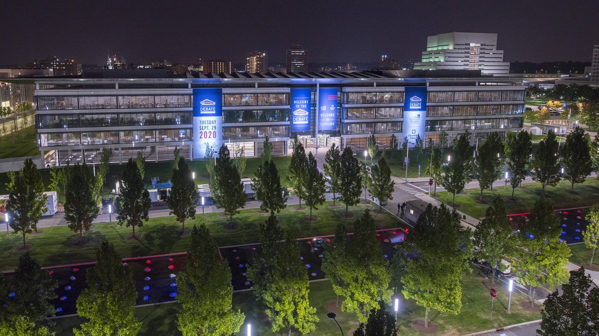 We’re honored to host the first presidential debate with @cwru and to shine a light on our beautiful city. #2020DebateCLE