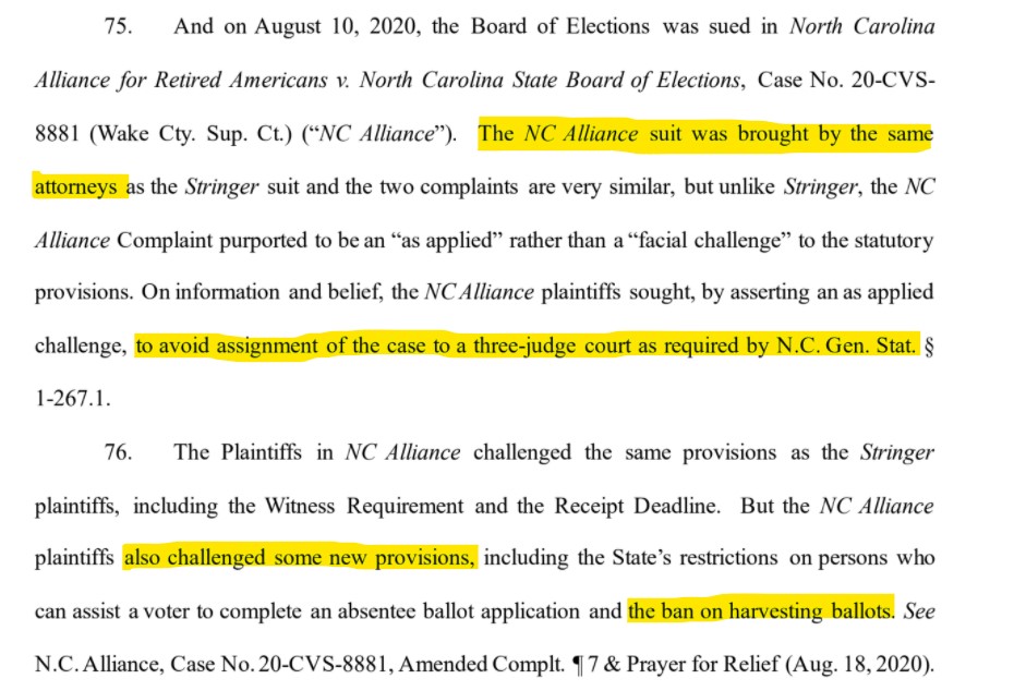 Did the plaintiffs go "judge shopping" in order to get in front of a black-robed lawyer who'd already declared the  #NCGA a "usurper" legislature & illegitimate? #NCpol