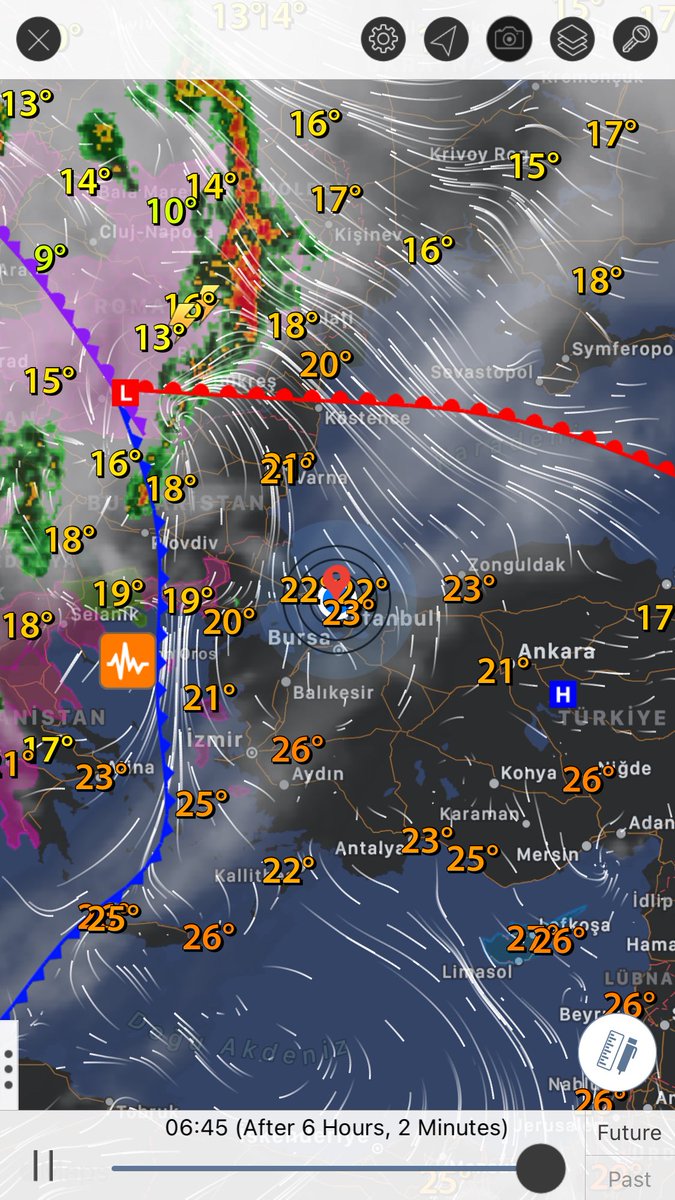 Mikdatca's tweet photo. via Weather Mate for iOS. #WeatherMate https://t.co/uaEX6Xr2en