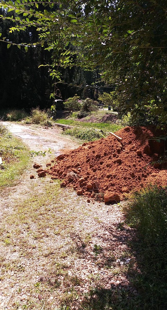 So I found out where my pile of dirt was actually supposed to go...a thread(many thanks to  @folkslinger for an excellent childhood. See what I learnt...)Determining that this was a damn lot of dirt to be moving with one little shovel, I did some detective work. Here it is: