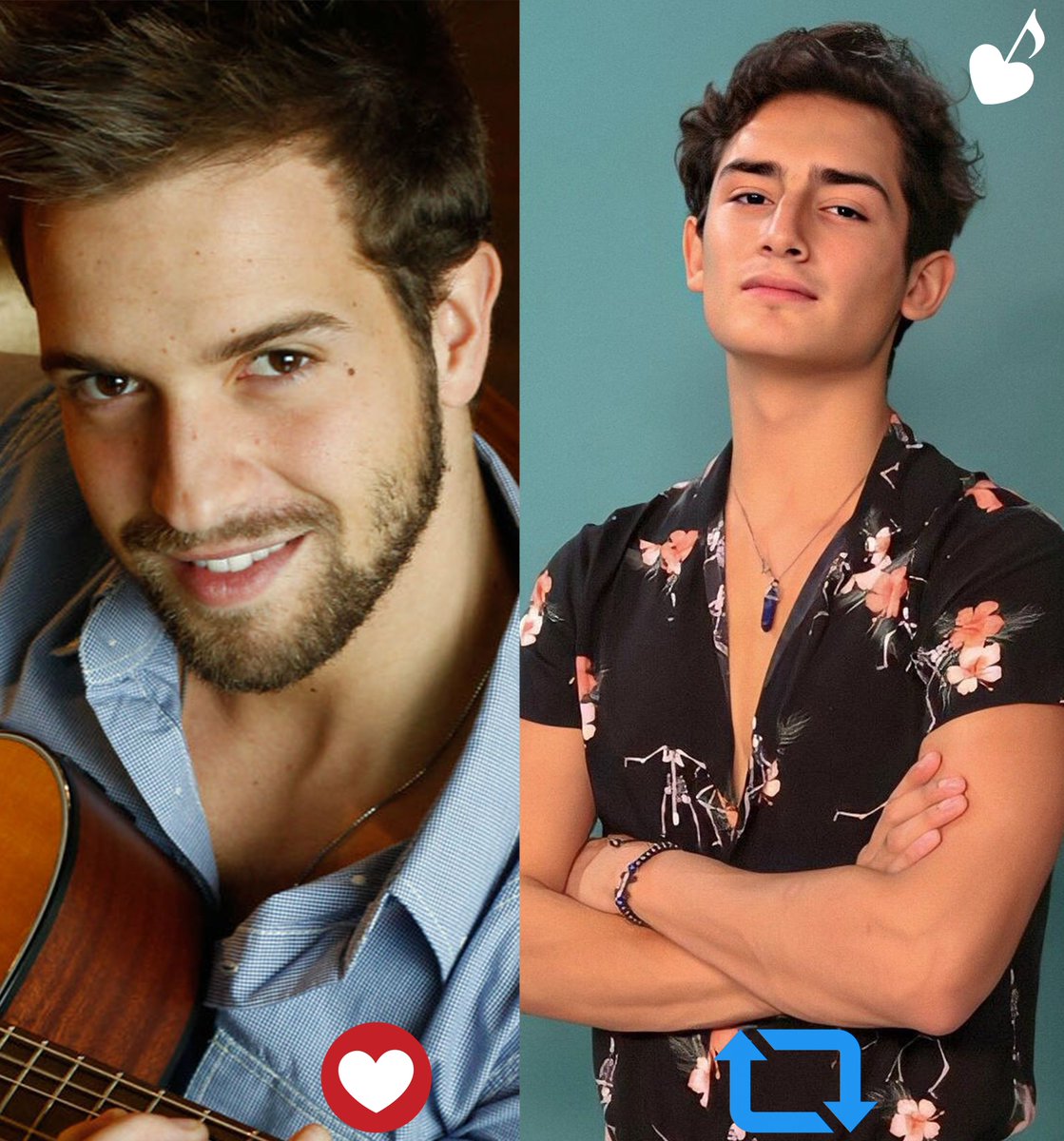 ¡Hoy les traemos un versus entre dos artistas que de seguro han tocado tu corazón con más de una canción! 😍🤩
                                                                                                                    
 ❤️: Pablo Alborán
 🔁: Emilio Osorio