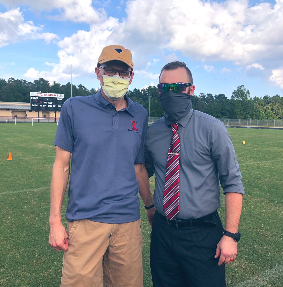 spartanburgone's tweet photo. This afternoon @LandrumHS hosted a dedication of its track and cross country complex honoring Dr. Todd Walter, Jr. for his 24 years of service to LHS students &amp; the @spartanburgone community! @RonWGarner @wyffnews4 @JedBlackwell @WSPA7 @foxcarolinanews @LandrumCards @LandrumXC https://t.co/IfGDwkqDme