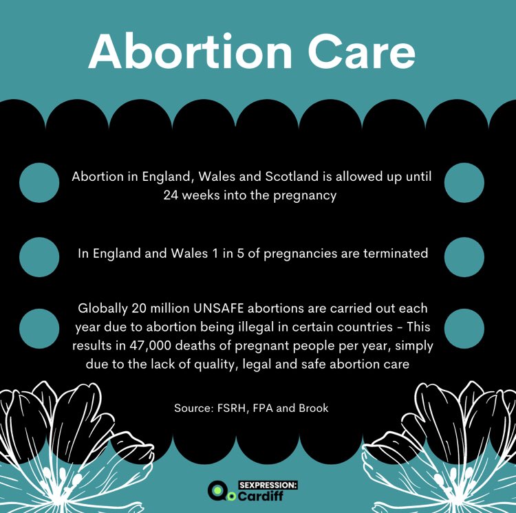 SexpressionCdf's tweet photo. CW: Abortion

To mark International Safe Abortion Day we have created some infographics about abortion care in the UK! 

#ProChoice #Safe #SafeAbortion https://t.co/SPVW0YU7Eq