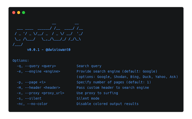 Chahali's tweet photo. Go-Dork - The Fastest Dork Scanner Written In Go https://t.co/e37dUEhiaU #Bing #BingDorks #Crawler #DorkScanner #Dorking #Duckduckgo https://t.co/yuM0N3xrTJ