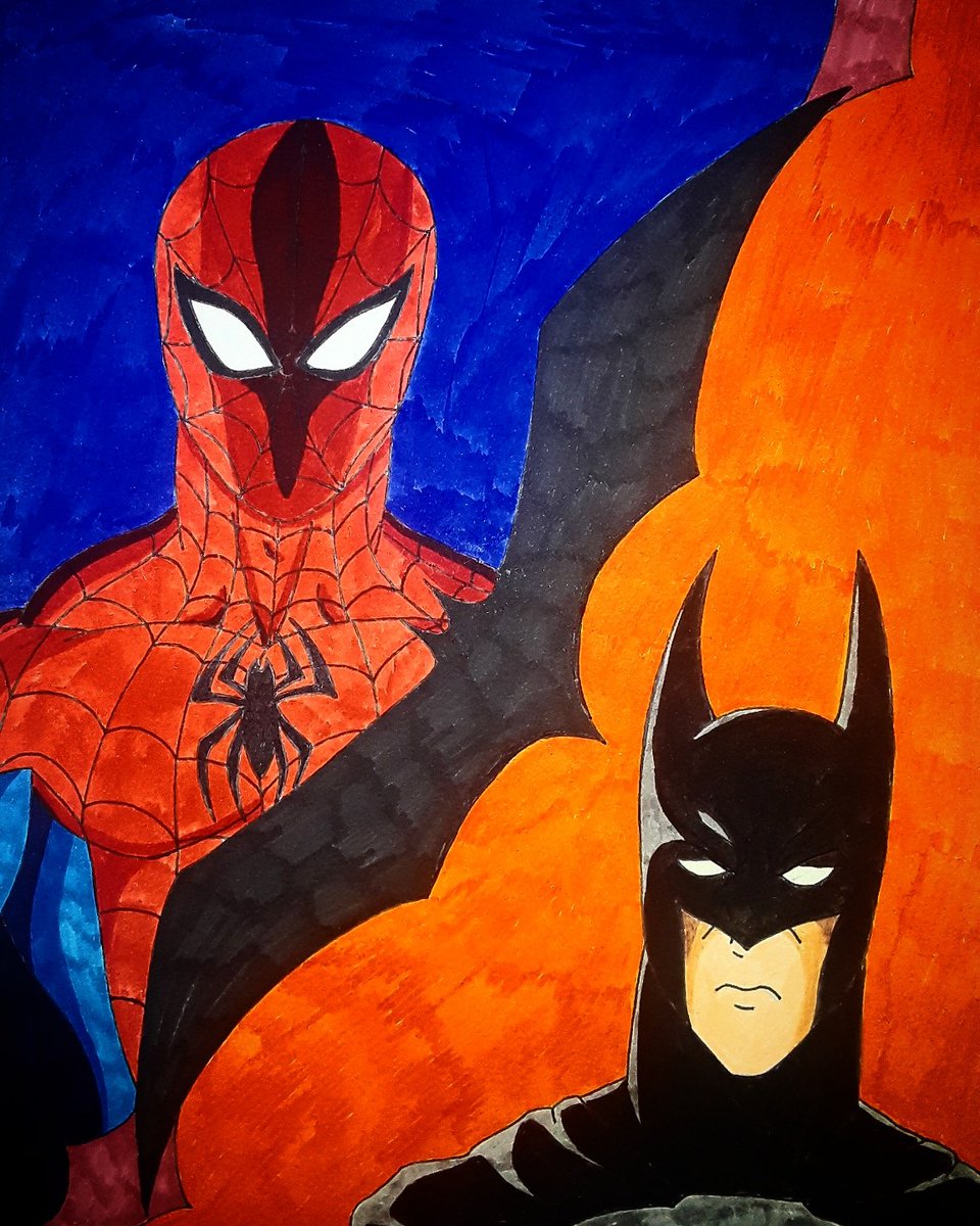 MidNightKate1's tweet photo. Not really happy about this drawing, I could have done better
#dc #dccomics #marvel #MarvelsAvengers 
#marvelcomics #MarvelsSpiderMan 
#batman
#spiderman https://t.co/5qnFUYB8dX