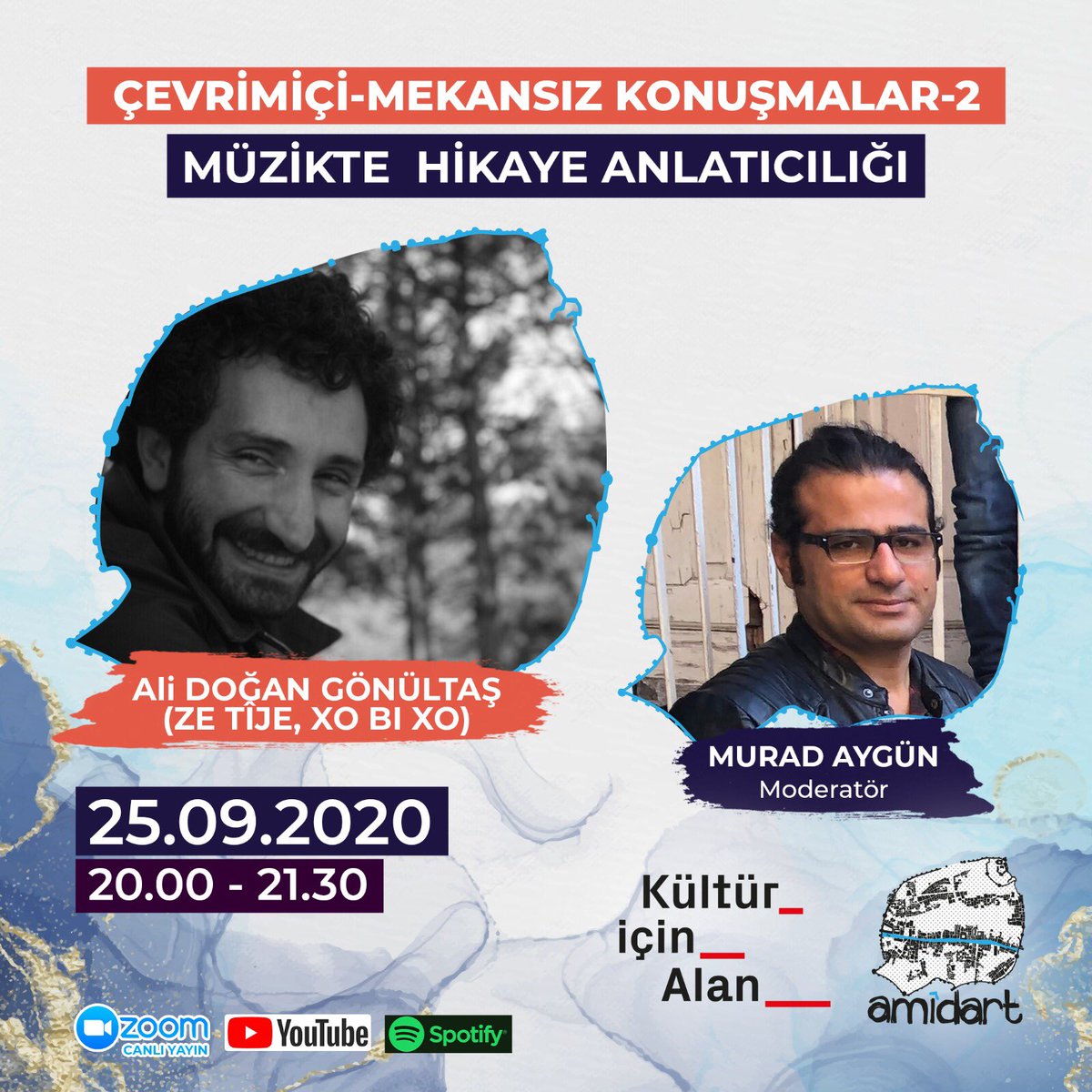 Ali Doğan Gönültaş ile Zoom üzerinden gerçekleştirdiğimiz ve kaydettiğimiz programımız yakında YouTube kanalımızda ve Podcast olarak Spotify sayfamızda.

<a href="/ADogangonultas/">Ali Doğan Gönültaş</a> <a href="/zetijeofficial/">Ze Tîje</a> #spaceofcultur