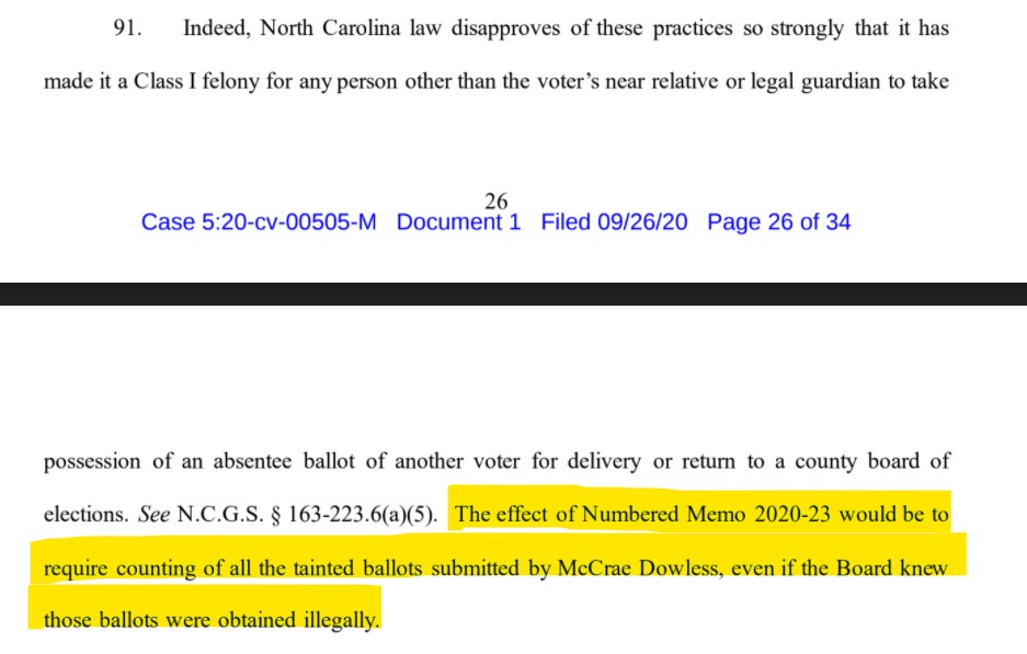 Are Democrats now saying we should let all of the  #NC09 harvested ballots count?Where does Rev. Mark Harris go to get his Congressional victory back? #NCpol