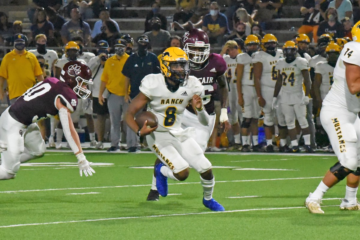 CyFairISD's tweet photo. View our photos from the @CyRanchHS and @CyFair_BFND  2020 #CFISDfootball season opener at @PridgeonStadium  on our Facebook page. https://t.co/ZvWV5qX6AZ #CFISDspirit #txhsfb 🏈 https://t.co/lkoB1TlM3C