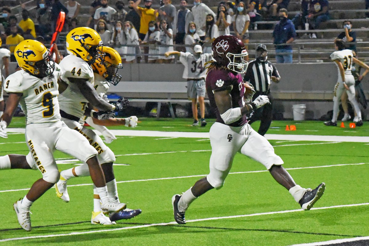 CyFairISD's tweet photo. View our photos from the @CyRanchHS and @CyFair_BFND  2020 #CFISDfootball season opener at @PridgeonStadium  on our Facebook page. https://t.co/ZvWV5qX6AZ #CFISDspirit #txhsfb 🏈 https://t.co/lkoB1TlM3C