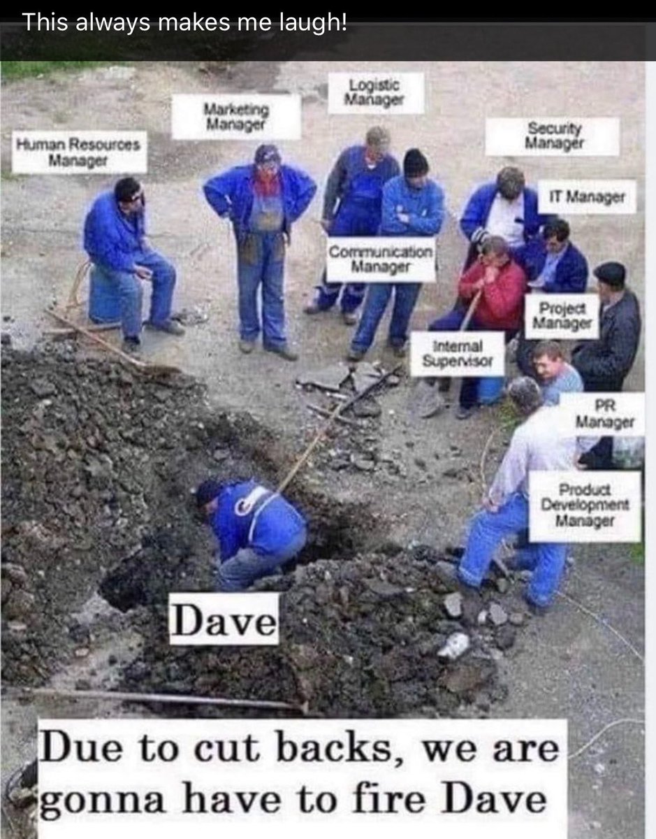 The true story in many work places!