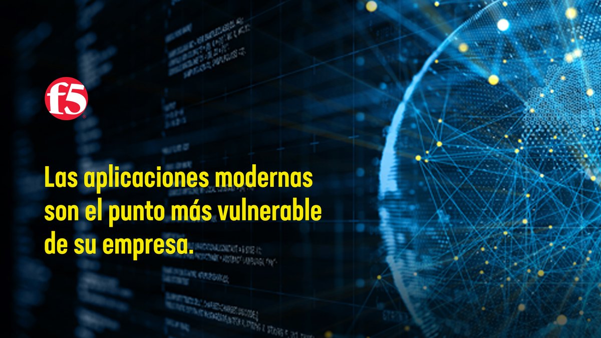 F5_latam's tweet photo. Las aplicaciones son el centro de su negocio, y por eso la mayoría de los ataques están dirigidas a ellas. ¿Está listo para empezar a mantener protegidas sus apps sin sacrificar velocidad ni eficiencia? Si desea conocer más ingrese en: https://t.co/8TvCO2VQPq #AppProtect #F5LATAM https://t.co/zk9uCFM4ok