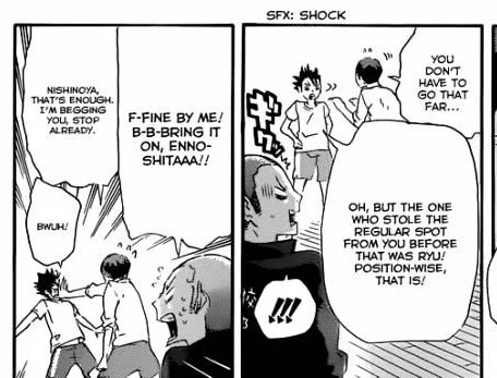 Tis also cute, to think that ennoshita would smack Noya' face is beyond me ?? 
