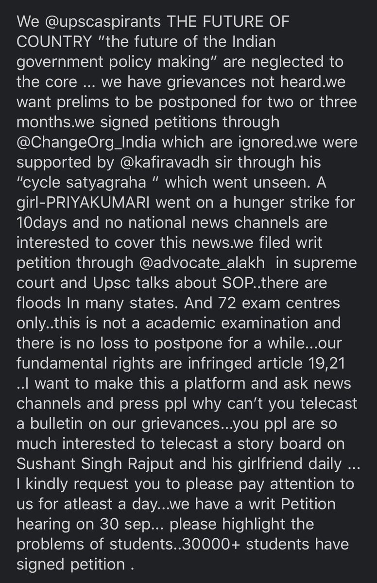 AnchapakulaM's tweet photo. All news channels please pay attention n look into this matter for a day.the power and impact of media is more in our country.@advocate_alakh sir is fighting for us in Supreme Court.please pay attention towards our issue n help students @republic @timesofindia @HindustanTimes https://t.co/sCzuMedEq8