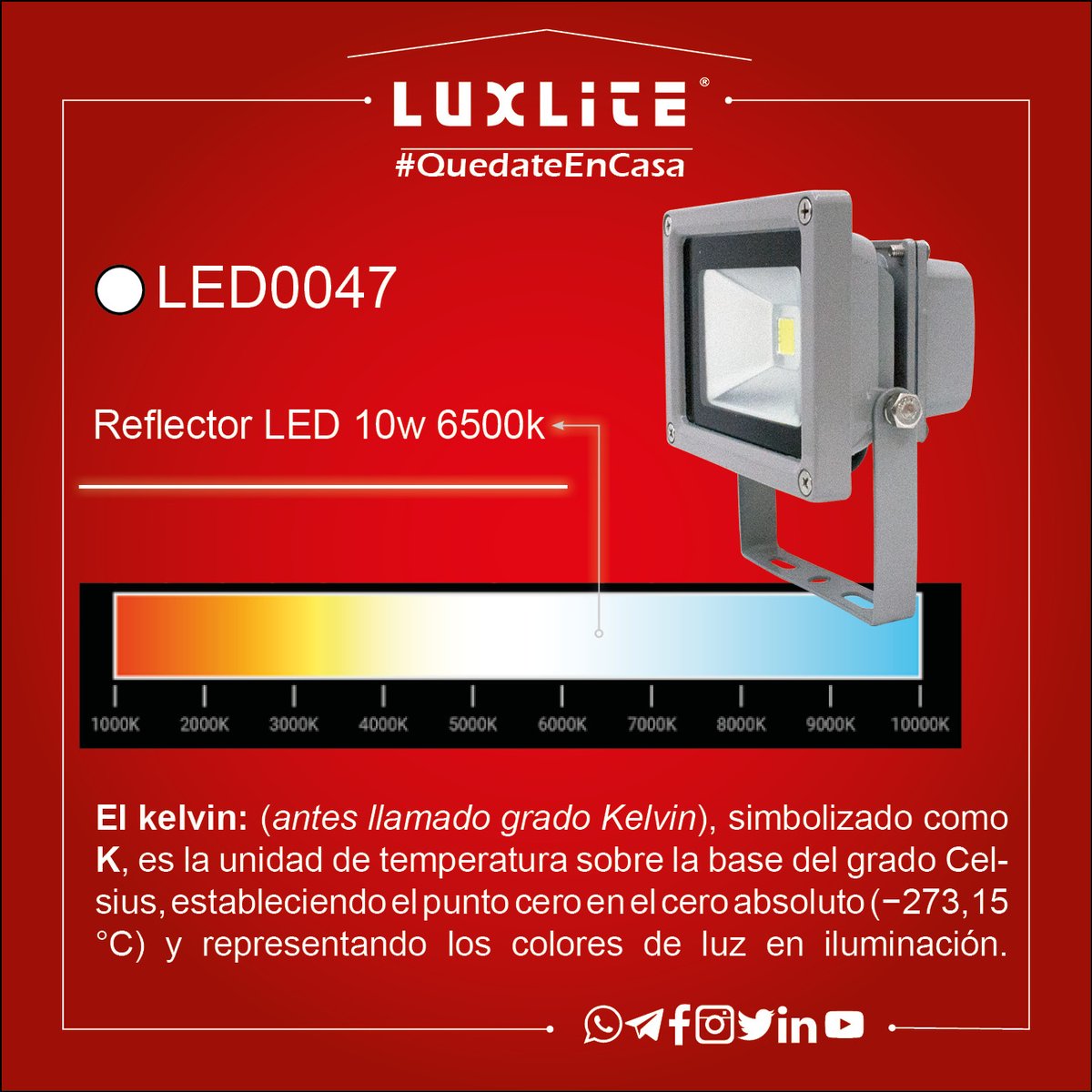 Normalmente manejamos dos temperaturas en #Luxlite 6500k y 2700k,¿ y tu cual temperatura prefieres? 🤔😏