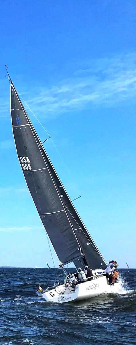 splc_regatta's tweet photo. Your overall Screwpile Lighthouse Challenge 2020 winner.  The Calvert County trophy is the J/111 Velocity.  Martin Roesch and team hailing from AYC https://t.co/o1PqVSYmcN