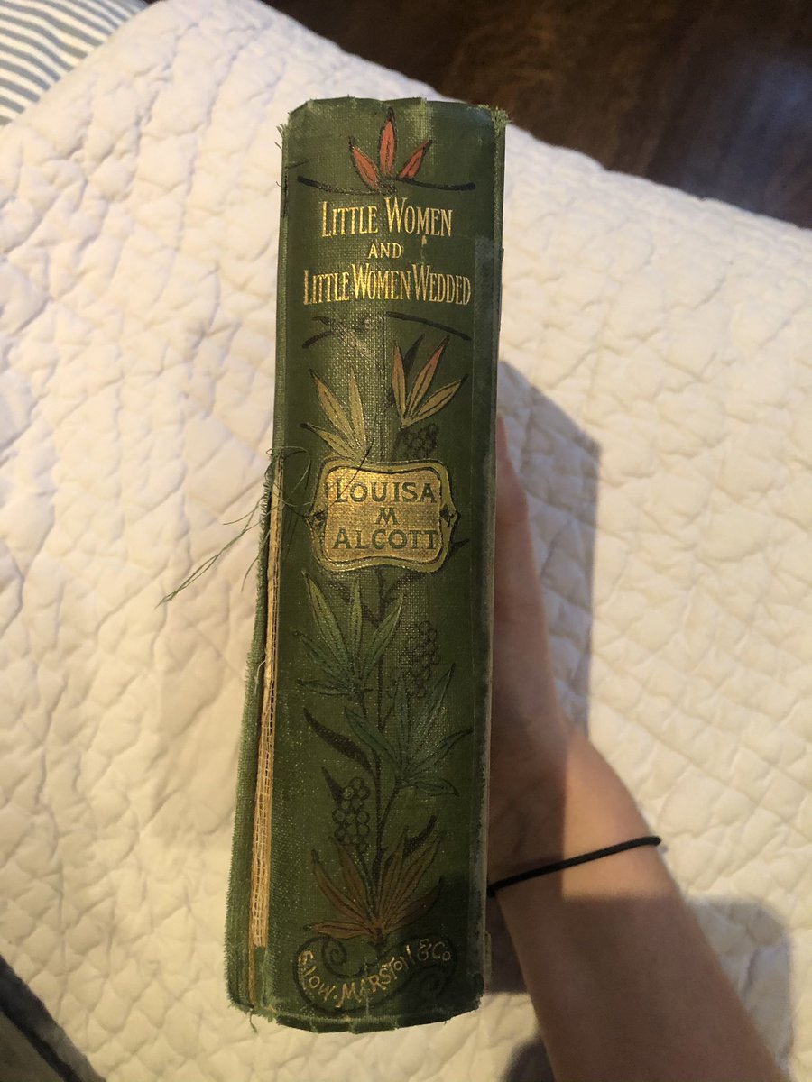 Little Women and Little Women Wedded, no given pub date but late 1800s based on the publisher name. *Purchased in this condition at a used book sale years ago.