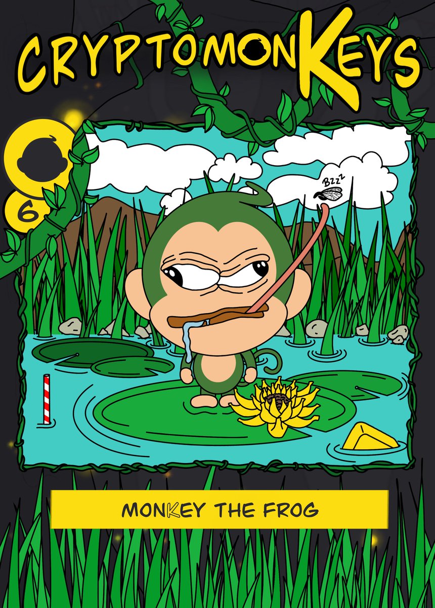 Crypt0monKeys's tweet photo. Today we airdropped a free &amp; rare #cryptomonKey No 6 'monKey The Frog' card to the top 300 @GoPepeio collectors!

#NFT #airdrop #pepe #rarepepe #monKeydrop

Check your wallets if you collect #GoPepe
Check @GoPepeio out if you haven't, they're cool. https://t.co/2bNoCXQUwU