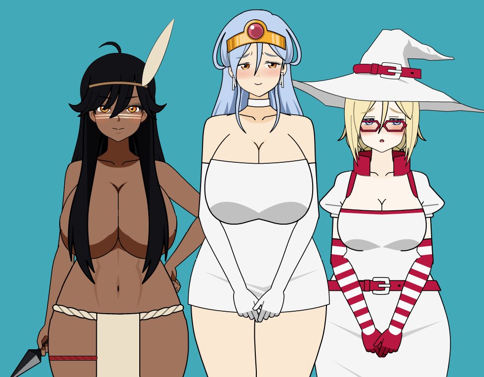 Aoiluneart's tweet photo. Fantasy world party harem💙 (=´ω`=)💙which one do you like the most?
#kisekae #みんなの着せ替え #under1kgang #anime
#oc #originalcharacters #かわいい #rpg #rpgparty #under10kgang #animegirls #under100kgang #変態人彼女 #harem #art #mage #dragonquest #fantasyharem https://t.co/wHin3z6hqe