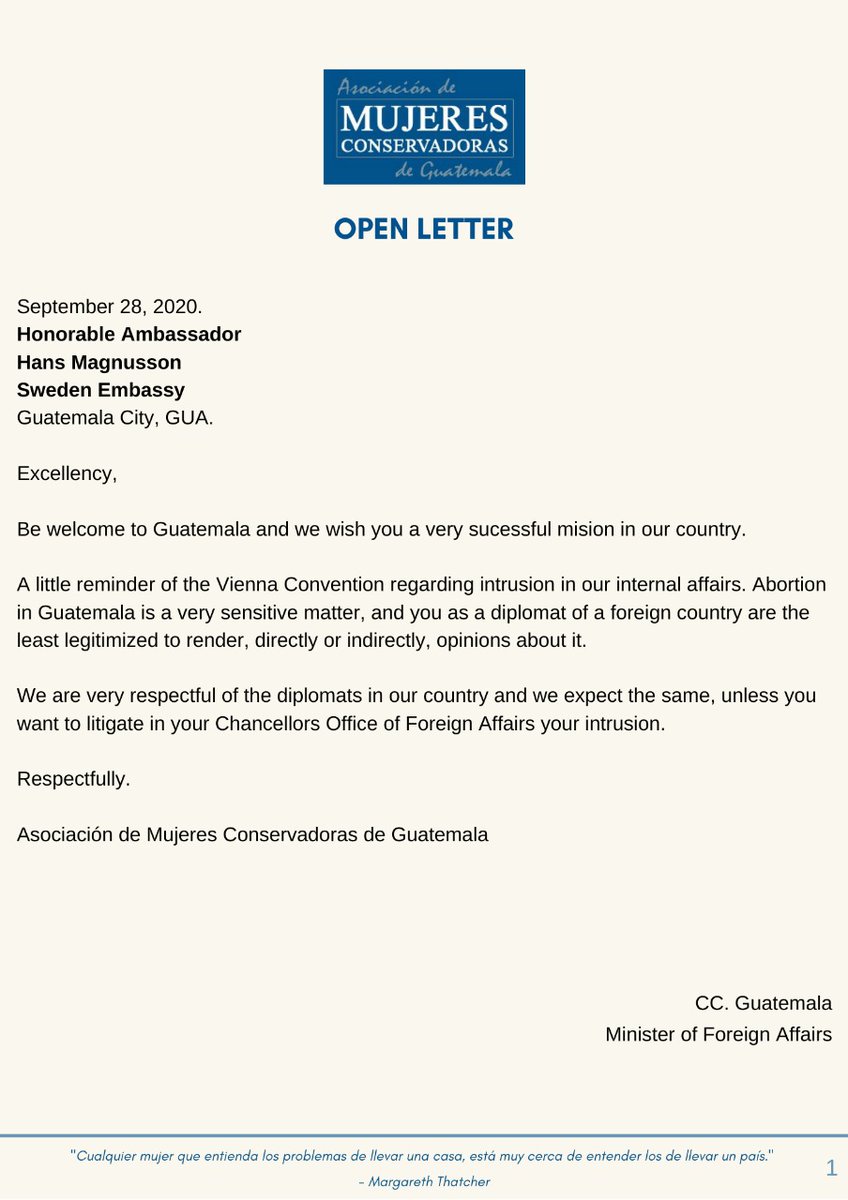 Mujeres Conservadoras Guatemala tweet media