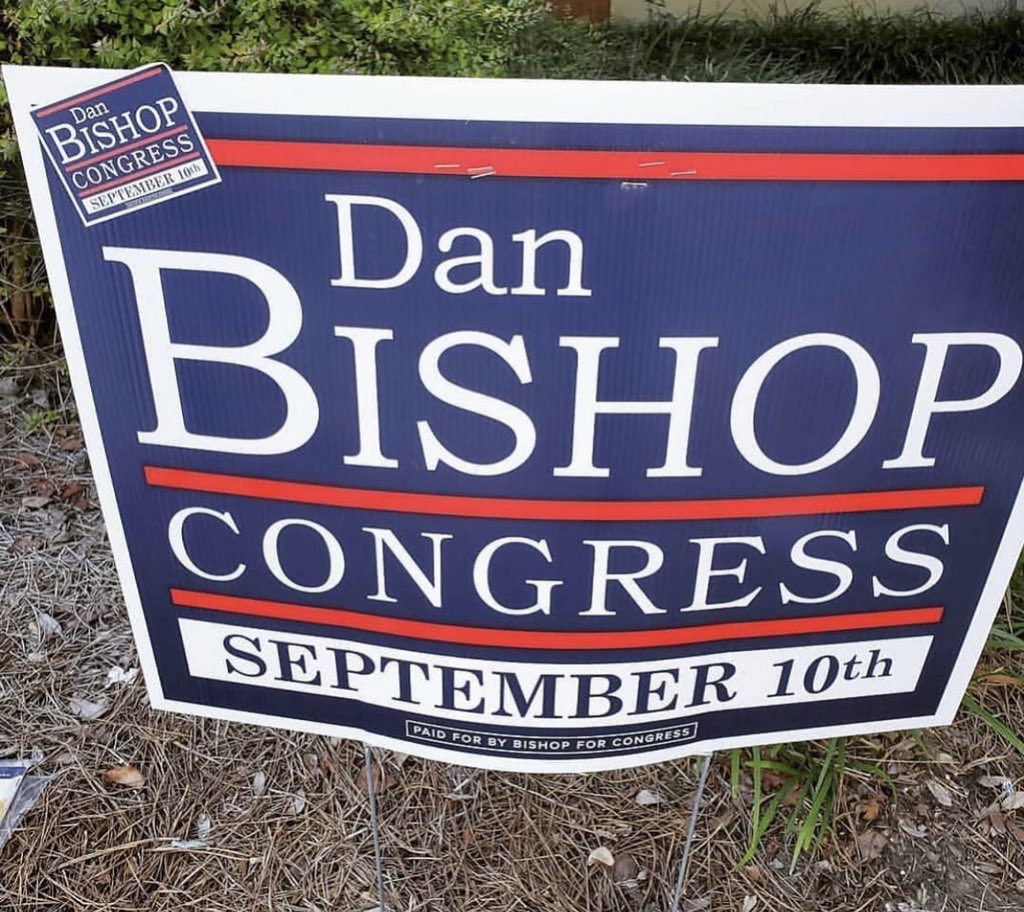 SignsNc's tweet image. Dan Bishop (R) ran for NC-09 in the 2019 special election. @RepDanBishop