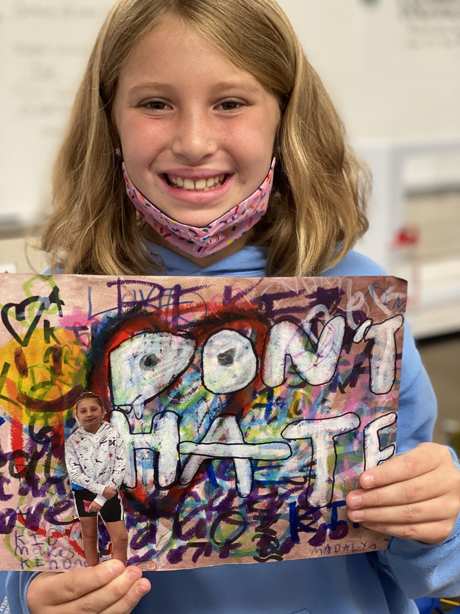 LOVING our graffiti self-portraits <a href="/missseneski/">Miss Seneski</a> <a href="/RidgeElemMentor/">Ridge Elementary</a> #ridgeesrocks #onceacard