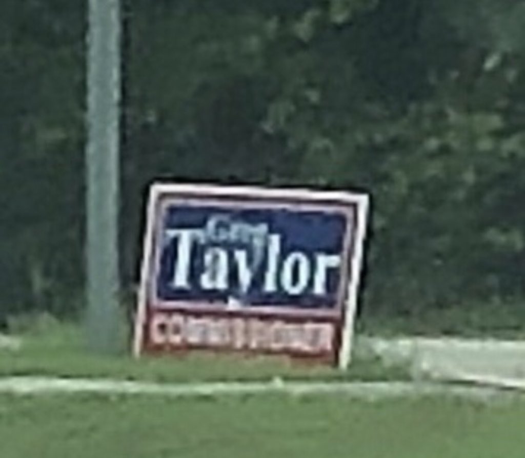 SignsNc's tweet image. Greg Taylor (D) runs for Bladen County Commission, At-Large in 2020