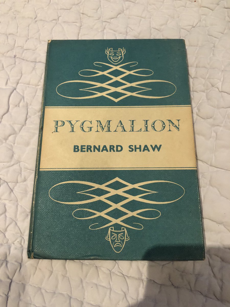 A 1958 copy of Pygmalion, complete with notes from the previous owner. Purchased at a used bookstore.