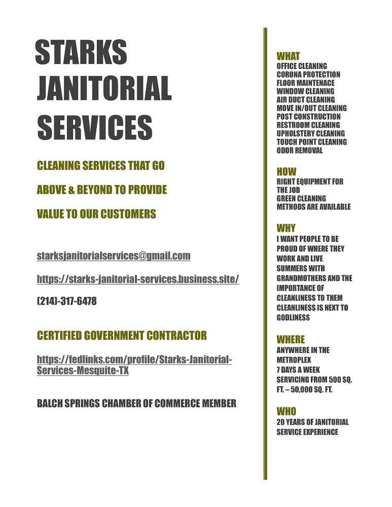 Starks Janitorial Services tweet media